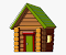 Log Cabin Coloring Page