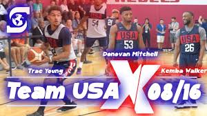 Derrick rose on the msg crowd and trae young: Usa Basketball Trae Young And Donovan Mitchell Vs Kemba Walker 3 Pointers Youtube