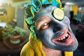 Homem estranho com cara pack — Foto © Nomadsoul1 #60340981