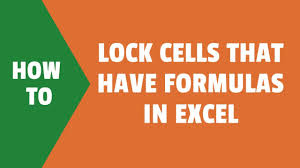 how to lock cells that have formulas in excel step by step