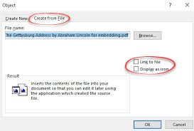 Three Ways To Add A Pdf Into A Word Document Office Watch