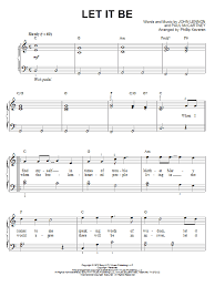 Now you can play one of the beatles' greatest hits of all time! Let It Be Piano Sheet Music By The Beatles Easy Piano