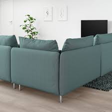 Soderhamn Sectional 3 Seat Corner Finnsta Turquoise Ikea Comfortable Sofa Ikea Seating