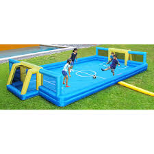 In its ongoing battle with the women's national team over equal pay, the us soccer federation says male players have more responsibility and the men's team requires a higher level of skill. Natus Inc 14 X 26 Inflatable Soccer Field With Balls And Air Blower Reviews Wayfair