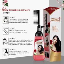 This product will keep your hair nice and straight, and will not be expensive to use. China Professional Hair Straight Cream 150ml For Natural Hair Private Label Customized Logo Smooth Not Damaged Hair China Hair Straightening Cream And Permanent Hair Relaxer Price