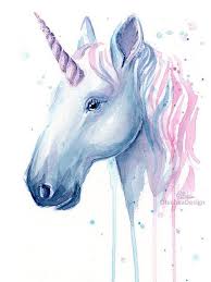 Rainbow Unicorn Painting Art Print Unicorn Watercolor Art Watercolorarts Unicorn Painting Unicorn Art Unicorn Pictures