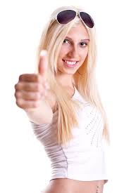 White Woman Thumbs Up Stock Photos ...