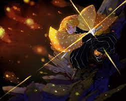 The story follows tanjiro kamado, a young boy who becomes a demon slayer after his family is slaughtered and his younger sister nezuko is turned into a demon. Demon Slayer Kimetsu No Yaiba Agatsuma Zenitsu Hd Wallpaper Download