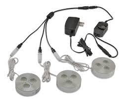 Ledquant Set Of 3 Led Dimmable Under Cabinet Lighting Kit 3watt Led