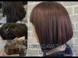 Como Aclarar Dos Tonos El Pelo Tenidos Youtube