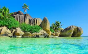Nature Islands Huge Smooth Stones On A Tropical Island 101618 Jpg 1920 1200 Island Wallpaper Palm Trees Tropical Islands
