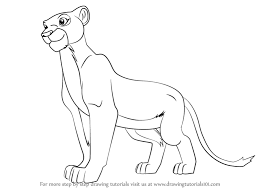 How To Draw Nala From The Lion King Drawingtutorials101 Com Animal Drawings Lion King Drawings