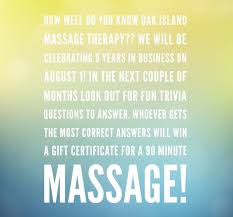 Julian chokkattu/digital trendssometimes, you just can't help but know the answer to a really obscure question — th. Oak Island Massage Therapy To Be Fair Immediate Family Members Can T Participate Lol Thanks Answers And The Winner Will Be Announced On August 1 Thanks In Advance For Celebrating 9