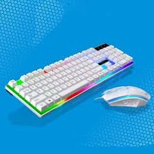 Suspended Keyboard Design For Comfy Playing And Easy Cleaning 1 Mouse 1 Keyboard For Mouse For Key Board Color White The Rea In 2020 Keyboard Computer Keyboard Usb