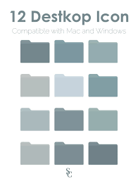 Blue Mac Folder Icons Desktop Folder Icons For Macbook And Windows Blue Folder Icons Macbook Dektop Organizer In 2021 Folder Icon Icon Folders