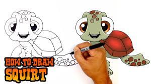How To Draw Squirt | Finding Dory - Youtube