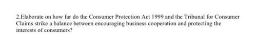 Also, the financial modernization act of 1999 establishes protections for personal financial information and requires. 2 Elaborate On How Far Do The Consumer Protection Act Chegg Com