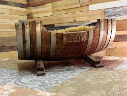 It was designed to go with our wine barrel pet bed and raised barrel food bowl to give your pet the best. Buy Hand Made Personalized Large Wine Barrel Dog Bed Made To Order From Top Shelf Barrel Furniture And Bars Llc Custommade Com