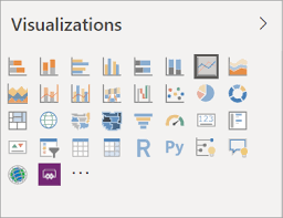 overview of report visualizations in power bi service and