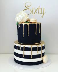 As is your birthday, candles, cakes, your friends and family wait for you to see your crease. Super Classy Gold Black And White On This Cake By Sweetcakesamanda Complete With Gold Mirror Ca 60th Birthday Cakes 40th Birthday Cakes Birthday Cakes For Men