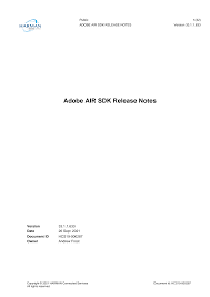 Adobe air sdk release notes. Airsdk Harman Com