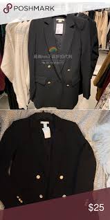 Black And Gold Jacket H M Black Blazer Blazer Black Blazer H M Jackets