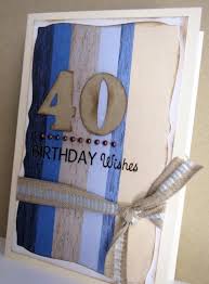 Are you looking for some useful 40th birthday sayings and quotes? Male 40th Birthday Wishes Striped Blue Cream Card Koko Vanilla Designs
