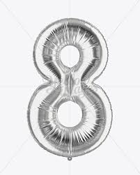 Number 8 Foil Balloon Mockup In Object Mockups On Yellow Images Object Mockups Design Mockup Free Mockup Free Psd Foil Balloons