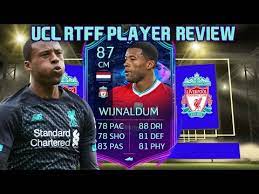 More rttf upgrades coming soon! The Complete Card 87 Rttf Wijnaldum Player Review Fifa 21 Ultimate Team Youtube
