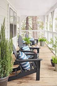 My front entrance (18'x20' hardwood floor)steps down to a large open family room also hardwood.no matter what i put in that area (area rugs, lights, chairs, plants, painting the edge) to draw attention to. Inspired By Adirondack Chairs The Inspired Room