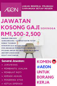 Download lagu jawatan kosong pembantu penguasa kastam gred wk19 2019 mp3 dan mp4 video dengan kualitas terbaik. Maukerja On Twitter Jawatan Kosong Besar Besaran Untuk Aeon Co M Bhd Gaji Sehingga Rm1 300 Rm2 500 Pelbagai Jawatan Dibuka Kerani Akaun Penerima Stok Juruwang Pembantu Jualan Pembuat Roti Ketua Operasi Reply Aeon Untuk