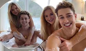 Bbc1 strictly come dancing professional dancer & choreographer •celeb masterchef2018 •celeb hunted. Aj Pritchard Shares Very Intimate Pictures Of Himself In Bath With Girlfriend Abbie Celebrity News Showbiz Tv Express Co Uk