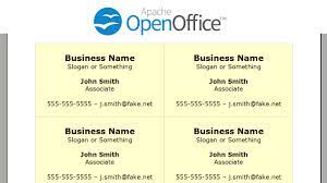 How to create templates with openoffice? Printing Business Cards In Openoffice Writer Youtube