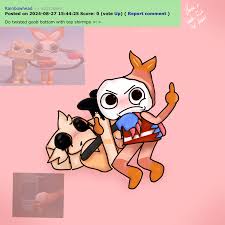 Hot Dandys World Goob moaning with Shrimpo tail