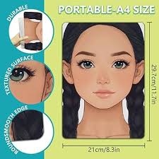 DELORIGIN 2pcs Face Painting Practice Board A4 Reusable Makeup Painting  Women Practice Board Painting Exercise Template Stage Makeup Painting Tool  Facial Painting Supplies for Makeup Beginner : Amazon.sg: Beauty