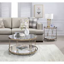 A long oval coffee table: Acme Zekera Coffee Table In Champagne Glass On Overstock Com Accuweather Shop