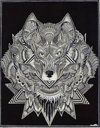 Download Wolf Mandala Cultural And Spiritual Aspects Unique Designs Mandala Tapestry