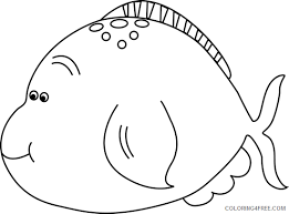 Collection of cute fish coloring pages (45). Cute Fish Coloring Pages And White Cute Fat Fish Printable Coloring4free Coloring4free Com