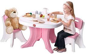 Prepare the table for printing. Step2 Table And Chairs Set Pink And White 708999 Buy Online At Best Price In Uae Amazon Ae