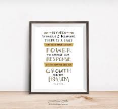 Printable Wall Art Print Viktor E Frankl Stimulus And Etsy Printable Wall Art Wall Art Prints Wall Art