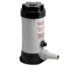 Salt water pools have become increasingly popular because of the convenience of using salt water and salt water chlorinators. Blue Wave In Line Automatic 9 Lb Chlorine Feeder For Above Ground Pools Na3424 The Home Depot