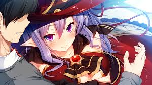 Maybe you would like to learn more about one of these? Anime Blush Boy Girl Hat Pink Eyes Pointed Ears Purple Eyes Purple Hair Shanon Fittsua Smile Tou No Wallpaper Resolution 1920x1080 Id 845491 Wallha Com