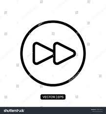 Fast Forward Button Icon Vector Illustration Logo Template For Many Purpose Isolated On White Background Vector Illustration Logo Templates Branding Design