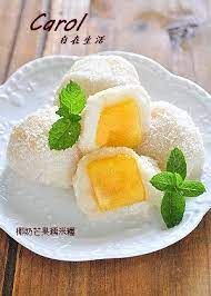 椰奶芒果糯米糍 sweet soup cold desserts asian flavors