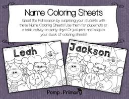 The spruce / wenjia tang take a break and have some fun with this collection of free, printable co. Name Coloring Editable Worksheets Teaching Resources Tpt