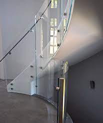 Glass railing easily highlights clean architectural lines, minimalist aesthetic, and open space and feel. Bent Blog California Shower Door Corp