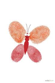 Cute Butterfly Thumbprint Art Fingerprint Crafts Fingerprint Art