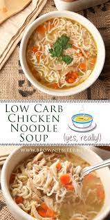 Low Carb Chicken Noodle Soup Brownie Bites Blog Recipe Low Carb Chicken Noodle Soup Low Carb Chicken Chicken Noodle Soup Crock Pot