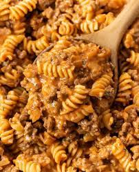 Jul 03, 2017 · generally, most pasta sauces will pair perfectly well with most common pasta types, like spaghetti, fettuccine, linguine, penne / ziti, macaroni, shells etc. Ground Beef Pasta The Cozy Cook
