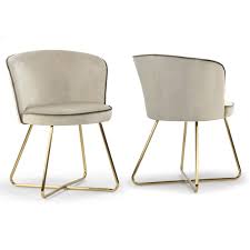 Glamour Home Anila Velvet Dining Chair With Piping Set Of 2 In 2020 Velvet Dining Chairs Upholstered Dining Chairs Dining Chairs